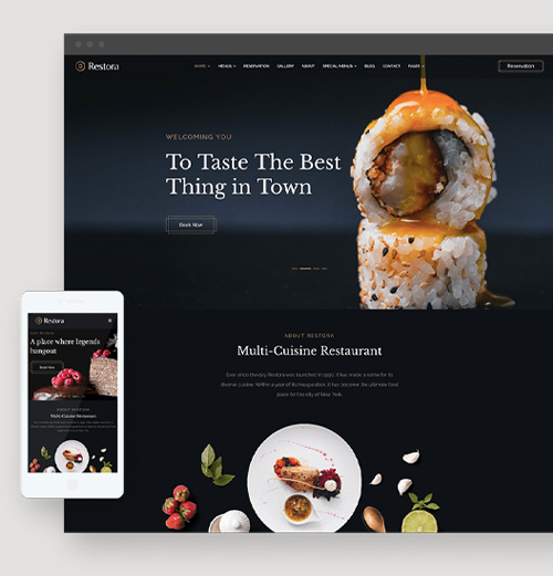 Food Industry Web Design