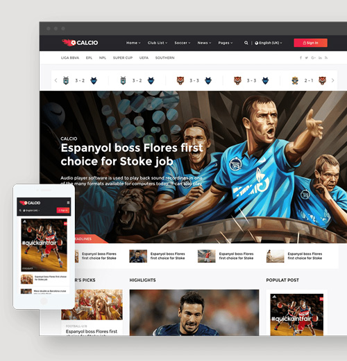 Sport Web Design